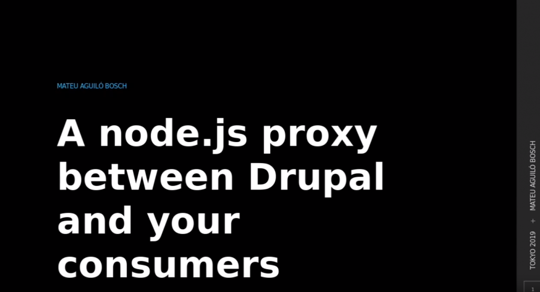 A node.js proxy between Drupal and your consumers
